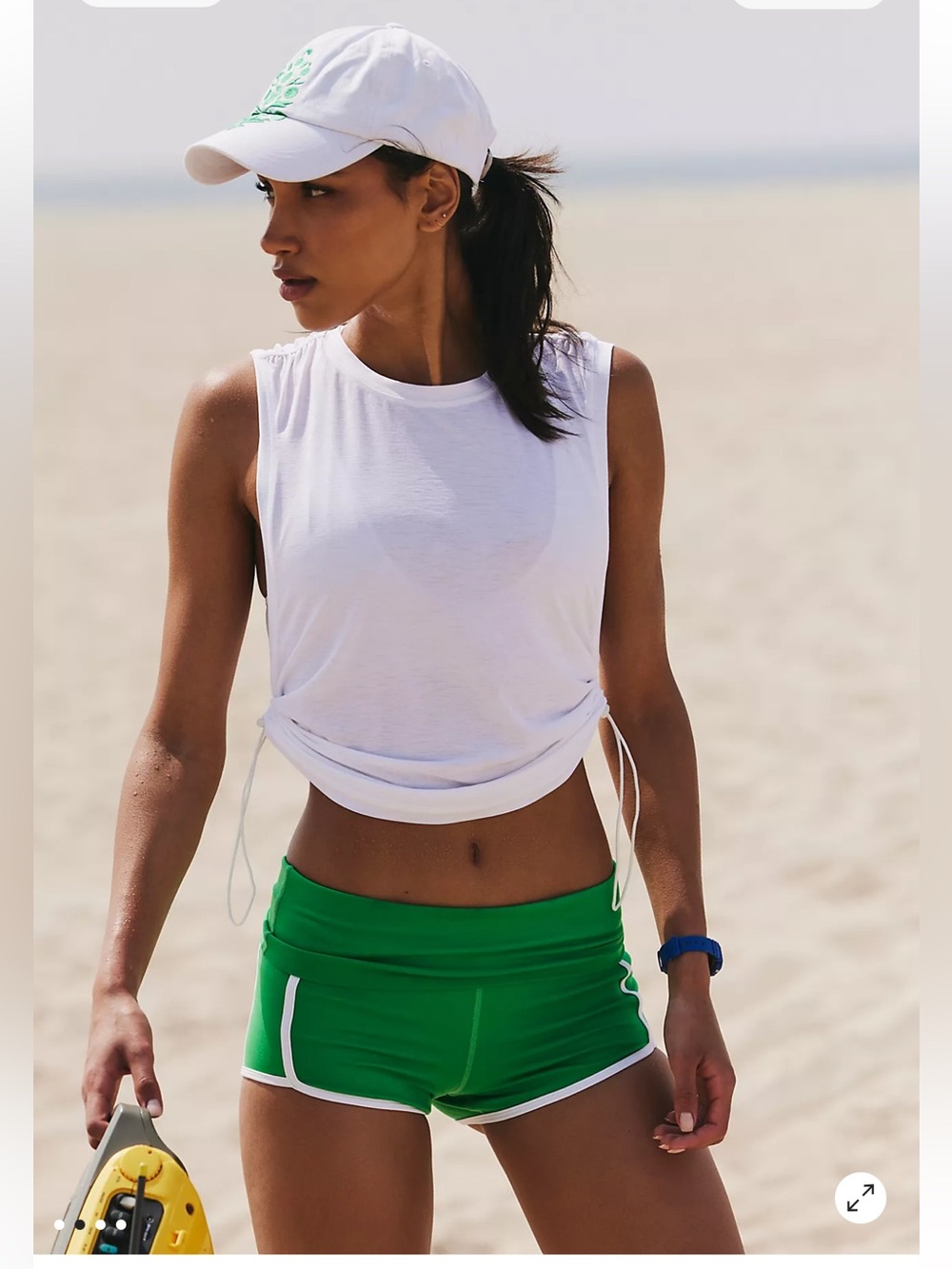 NWT Free People Tempo Sport Mode UV Protection Muscle Tee